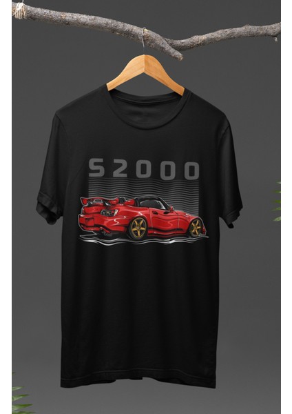 Honda S2000 Baskılı T-Shirt, Araba Yarış Temalı Tişört