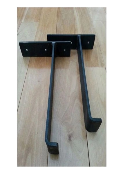 Dekoratif Doğal Ahşap 2'li Takım 60x19x4 cm L Demir Ayaklı Raf fiyatları