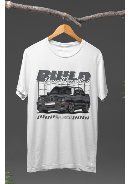 Bmw E38 Baskılı T-Shirt, Araba Yarış Temalı Tişört