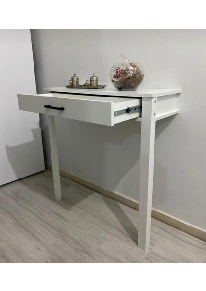 Beyaz Kahve Köşesi Masası Ölçüleri 80X33X92 Şeklindedir. (Mdf-Lam (6 Ay Garanti) modelleri