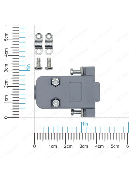 BK Teknoloji Plastik Db9 9 Pin D-Sub Konnektör Koruma Kapağı - 2 Adet