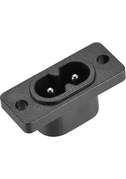 2 Pin C8 Erkek Fiş Güç Soket Konnektörü Vidalı Montaj Adaptörü