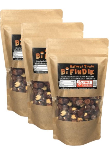 Kavrulmuş Tuzlu Iç Fındık Iri Taneli Büyük Boy Yeni Mahsul 150G ×3