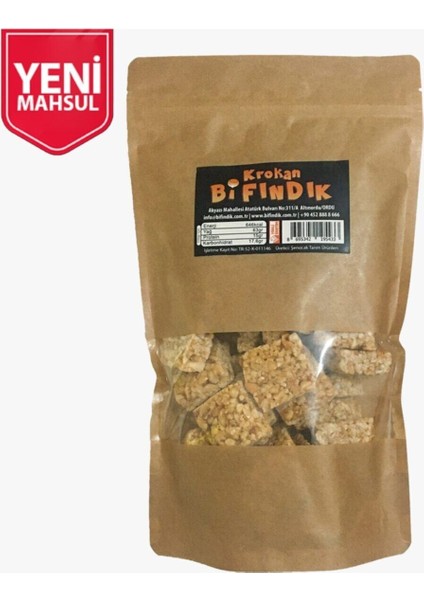 Bi Fındık Fındık Krokan Yeni Mahsul Taze Kavrulmuş Doypack Paket Kıt Kıt Yemelik Atıştırmalık Krokan 80 grX4