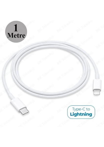 Hızlı Şarj Destekli Type-C To Lightning Şarj Data Kablosu 1 Metre