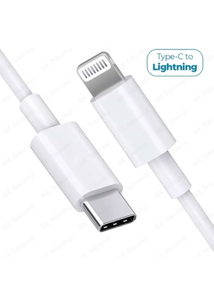 Hızlı Şarj Destekli Type-C To Lightning Şarj Data Kablosu 1 Metre
