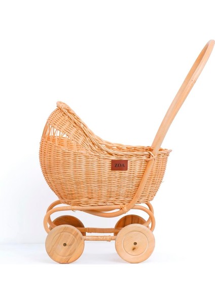 Zoa Collection Rattan Oyuncak Bebek Arabası