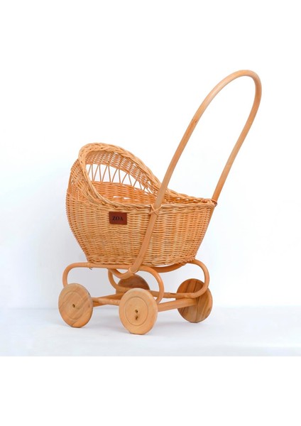 Zoa Collection Rattan Oyuncak Bebek Arabası