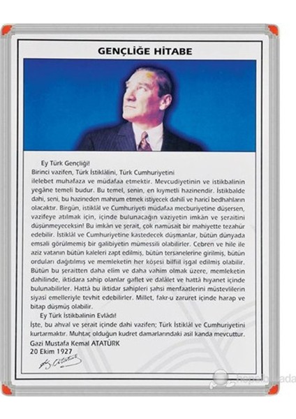 Panda 35X50 Gençliğe Hitabe Alüminyum Çerçeve