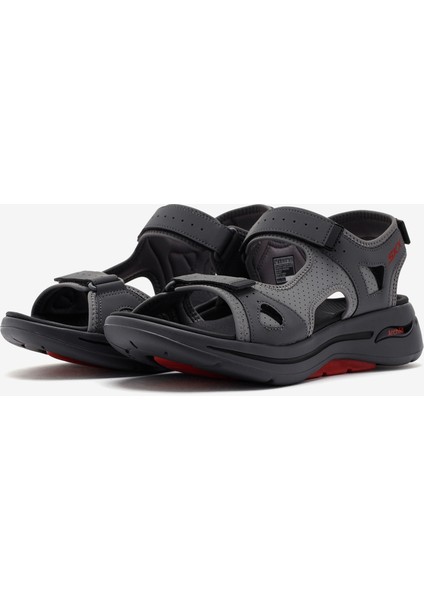 Go Walk Arch Fit Sandal - Missi Erkek Gri Sandalet 229064 Ccrd