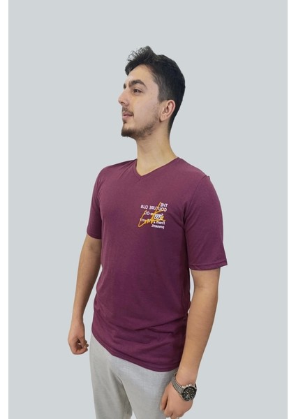 Erkek Couture V Yaka Vişne Tişört fiyatları