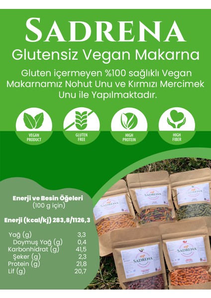 Glutensiz & Vegan Yüksek Protein ve Lif Içeren Makarna 6'lı Avantaj Paket 6X200GR.