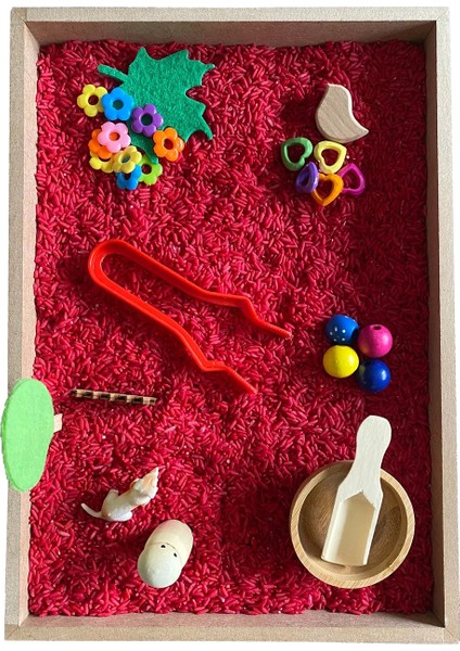 Ahşap Etkinlik Seti - Montessori Oyuncak - Bahar modelleri