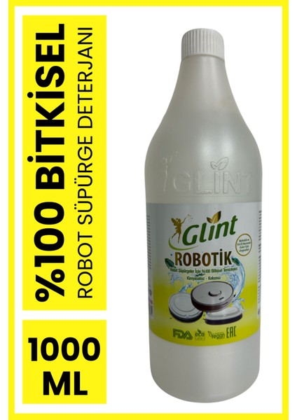 Robotik 1 Litre %100 Bitkisel Akıllı Robot Süpürge Deterjanı Yerli Üretim Temizleyici