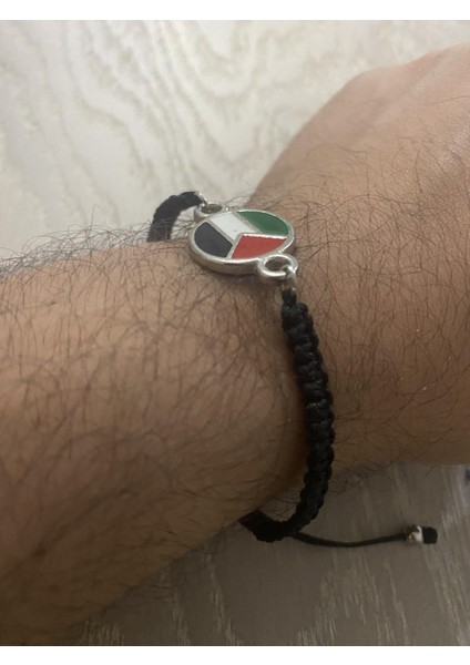 Filistin ( Kudüs Palestine ) Metal Bileklik ( Bileğe Göre Ayarlanabilir.