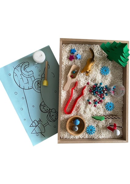 Ahşap Etkinlik Seti - Montessori Oyuncak - Kardanadam