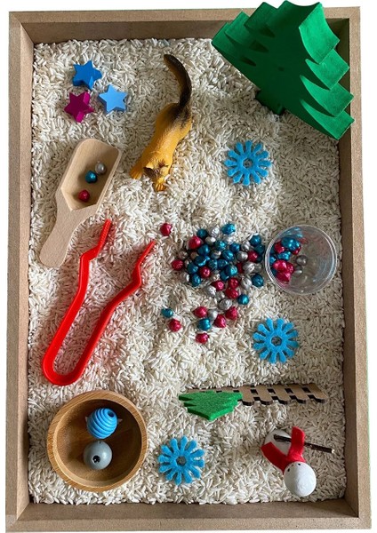 Ahşap Etkinlik Seti - Montessori Oyuncak - Kardanadam modelleri