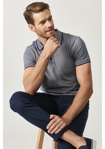 Slim Fit Dar Kesim 3 'lü Kıvrılmaz Polo Yaka Tişört modelleri