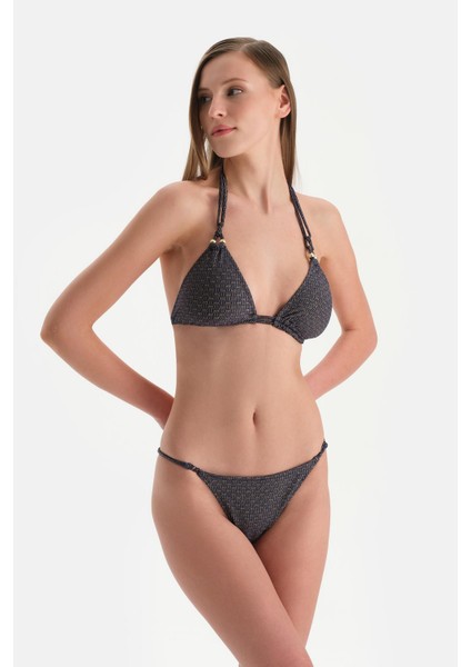 Lacivert Düşük Bel Bikini Alt