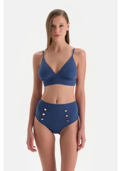 Indigo Üçgen Bikini Üst