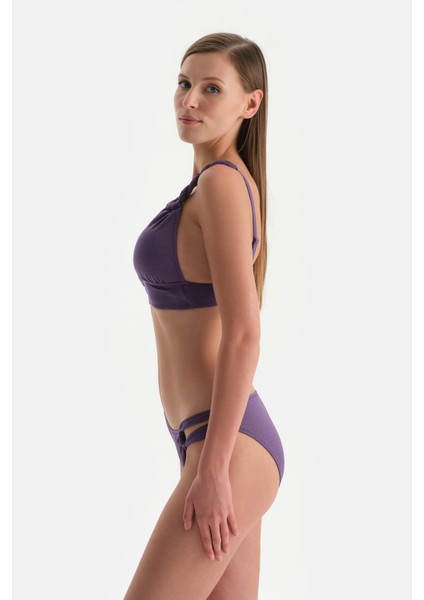 Mor Düşük Bel Bikini Alt