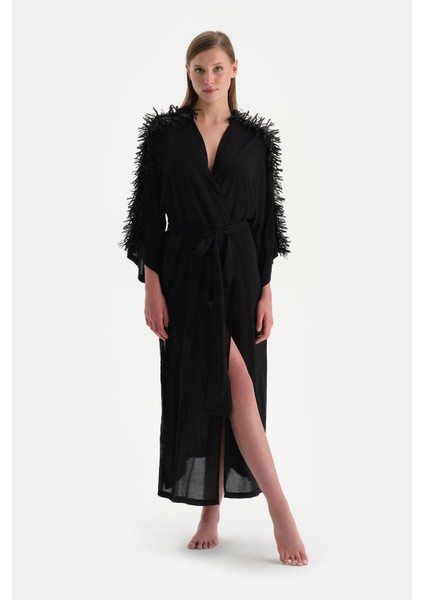 Siyah Uzun Kimono fırsatları