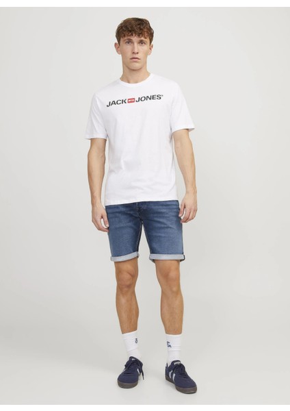 Normal Bel Normal Açık Mavi Erkek Denim Şort Jjırıck Jjıcon Shorts Ge 341 I.k Jn fiyatları