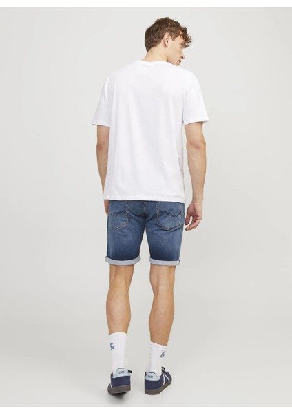 Normal Bel Normal Açık Mavi Erkek Denim Şort Jjırıck Jjıcon Shorts Ge 341 I.k Jn