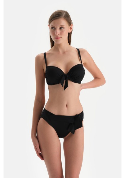 Siyah Düşük Bel Bikini Alt