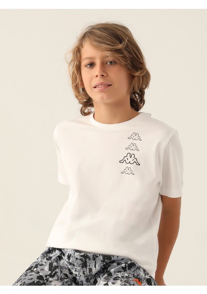 Erkek Çocuk Tişört 5-15 Yaş Krem indirimleri