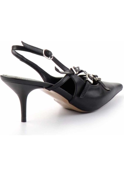 (Pine Cone) 3 Toka Detaylı Topuklu Kadın Ayakkabı Siyah fırsatları
