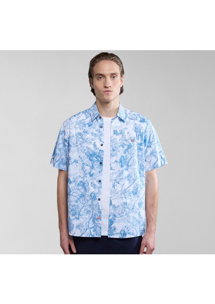 NP0A4HX1F5Z1 Napapijri G-Ronge Ss Erkek G&amp;ouml;mlek Mavi