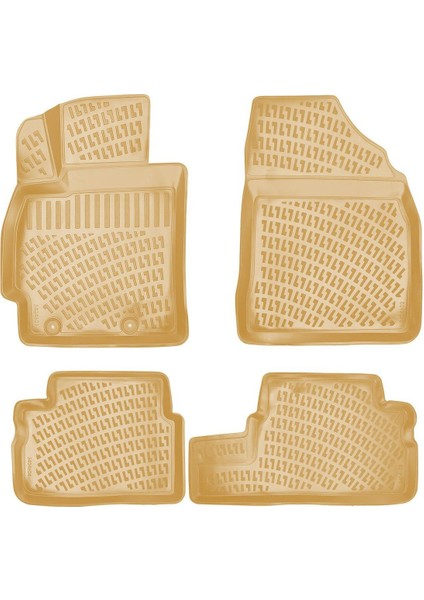 Toyota Corolla 2010 Araca Özel 3D Havuzlu Bej Paspas