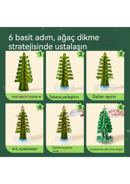 Sihirli Noel Ağacı Kristal Çocuk Oyuncağı (Yurt Dışından)