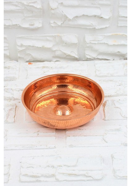 Kurnacı Hamam Tası 20 cm El Dövme Kırmızı TURNA4054-1
