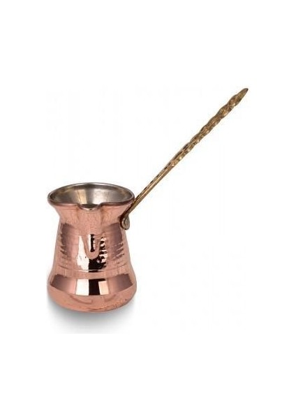 Sultan Cezve 2 No Kalın Pirinç Kulp 3 Fincan Makine Dövme Kırmızı TURNA1245-1