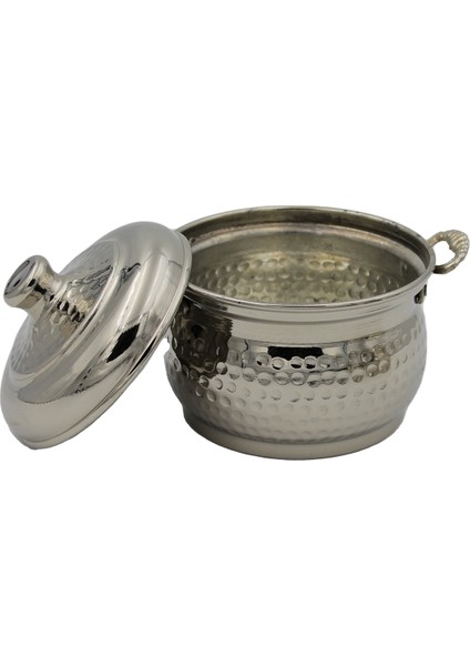 Mini Güveç Tencere 1 No 12 cm El Dövme Nikel TURNA8174-2 fırsatları