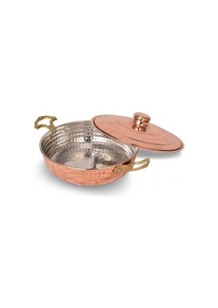 Emirgan Tava 3 No 18 cm El Dövme Kırmızı TURNA7599-1