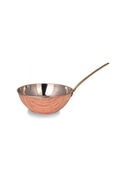 Wok Tava 25 cm Sadece Taban El Dövme Kırmızı TURNA4800-1