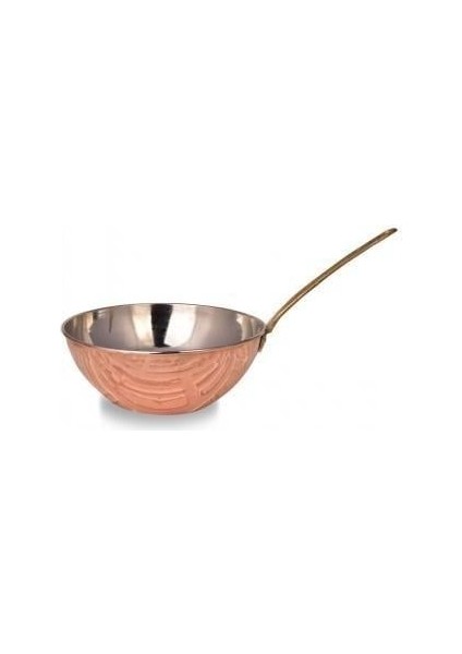 Wok Tava 25 cm Sadece Taban El Dövme Kırmızı TURNA4800-1