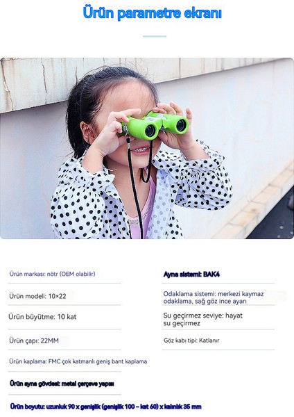 Mini 8X21 Katlanabilir ve Taşınabilir Kompakt Çocuk Dürbünü (Yurt Dışından) modelleri