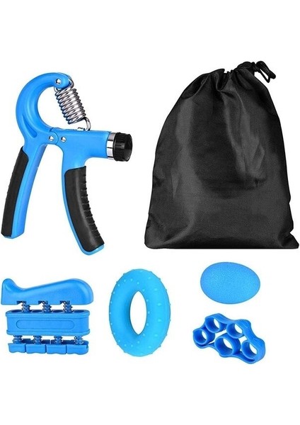 El Kavrama Egzersiz Önkol Top Sedye Yüzük Egzersiz Direnç Bantları Tutucu Parmak Pow Kas Kavrama Eğitim (Mavi) (Yurt Dışından)