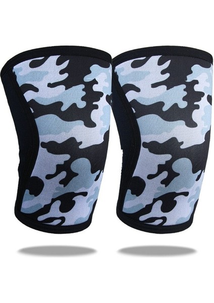 Kadın Erkek Gençler 7mm Neopren Spor Kneepads Sıkıştırma Halter Basınçlı Crossfit Eğitim Diz Pedleri (Yurt Dışından)