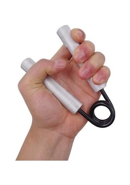 100LBS El Kavrama Ağır Kavrama Eğitmen Rehabilitasyon Kol Parmak Egzersiz El Tutucu Güçlü Güç Handgrip | El Sapları (Gümüş) (Yurt Dışından)