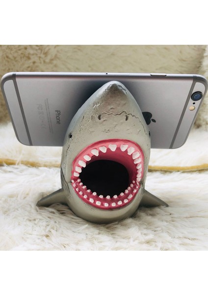 Parodi Büyük Ağız Köpekbalığı Masaüstü Cep Telefonu Tutucu Kalem Tutucu Saklama Kutusu (Yurt Dışından) fiyatları
