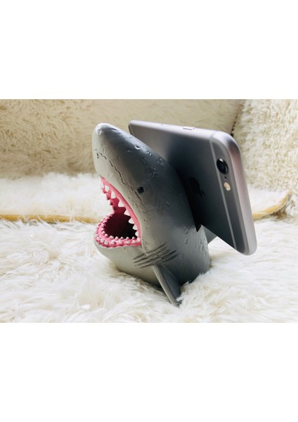 Parodi Büyük Ağız Köpekbalığı Masaüstü Cep Telefonu Tutucu Kalem Tutucu Saklama Kutusu (Yurt Dışından) fırsatları