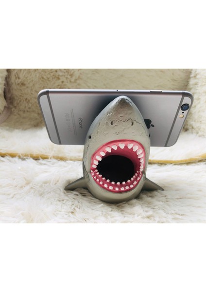 Parodi Büyük Ağız Köpekbalığı Masaüstü Cep Telefonu Tutucu Kalem Tutucu Saklama Kutusu (Yurt Dışından) indirimleri