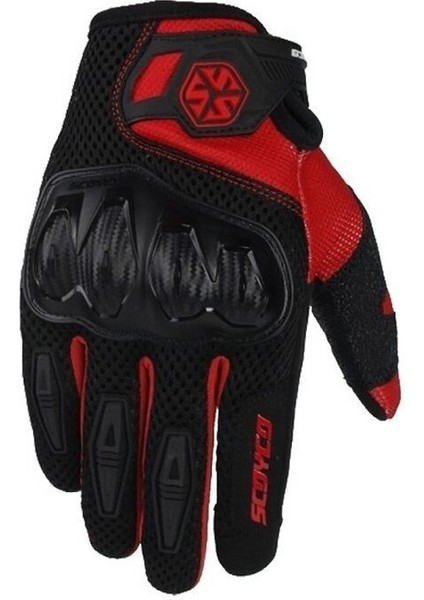 Scoyco MC151 Yazlık Eldiven (Kırmızı-Siyah) (Yurt Dışından)