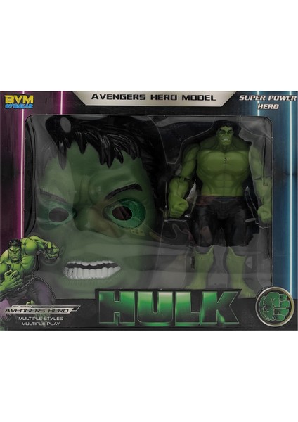 Bvm Oyuncak Hulk Figür ve Maske Oyun Seti FAB.8525