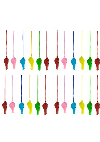 Düdük Plastik Düdük 24'lü Ipli Düdük